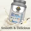 Organic Vegan Protein Powder, Vanilla Protein Powder with Pr...