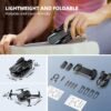 Drone with Camera 1080P HD FPV Foldable Mini Drone for Beginners Kids Adults, Drone with One Key Take Off/Landing, Gesture Selfie, Altitude Hold, 3D Flip, Easy to Fly, 2 Batteries, Toys for Boys Girls
