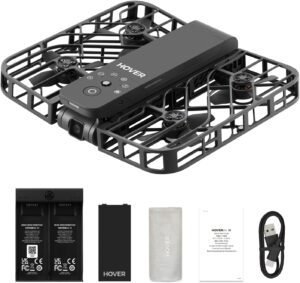 X1 Drone with Camera, Self-Flying Camera Drone with Follow Me X1 Drone with Camera, Self-Flying Camera Drone with Follow Me Mode, Foldable Mini Drone with HDR Video Capture, Palm Takeoff, Intelligent Flight Paths, Hands-Free Control Black (Combo)
