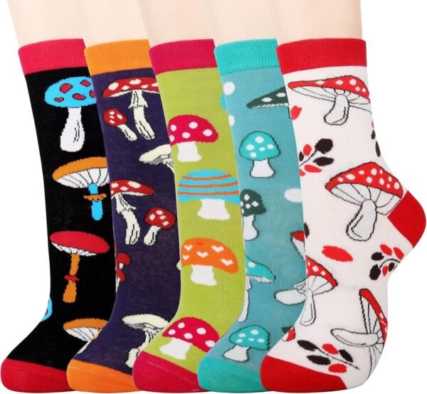 Jeasona Women's Mushroom Sunflower Cow Boston Terrier Pig So...