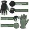 HLDD HANDLANDY Garden Gloves Men, Leather Utility Work Glove...