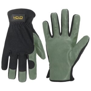 HLDD HANDLANDY Garden Gloves Men, Leather Utility Work Glove... HLDD HANDLANDY Garden Gloves Men, Leather Utility Work Glove...