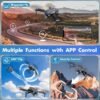 Drone with Camera 1080P for Kids Adults, Foldable HD FPV Mini Drone with 2 Batteries, One Key Take Off/Land, Altitude Hold, Headless Mode, 360°Flip, Gravity Control, Gestures Selfie, 3 Speed Mode, Waypoint Fly
