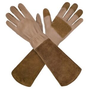HLDD HANDLANDY Long Gardening Gloves, Pigskin Leather Thorn ... HLDD HANDLANDY Long Gardening Gloves, Pigskin Leather Thorn ...
