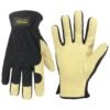 HLDD HANDLANDY Mens Leather Gardening Gloves, Utility Work G...