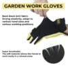 HLDD HANDLANDY Mens Leather Gardening Gloves, Utility Work G...