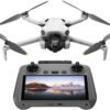 51BIkgUhA3L._AC_SL1200_.jpg DJI Mini 4 Pro (DJI RC 2), Folding Mini-Drone with 4K HDR Video Camera for Adults, Under 0.549 lbs/249 g, 34 Mins Flight Time, 20 km Max Video Transmission Distance, Omnidirectional Vision Sensing