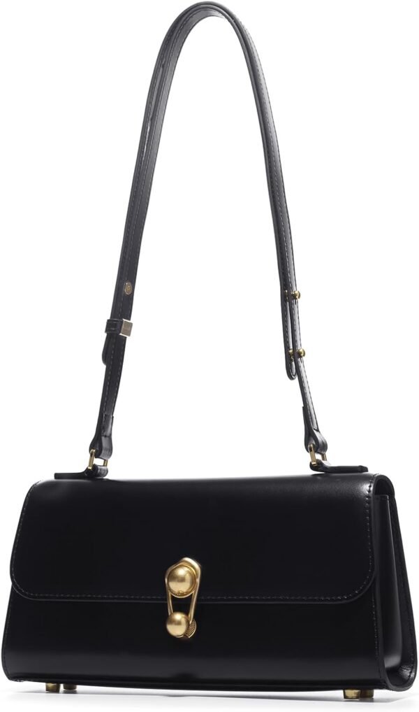 LAFESTIN Leather Shoulder Bag for Women with Adjustable Stra...