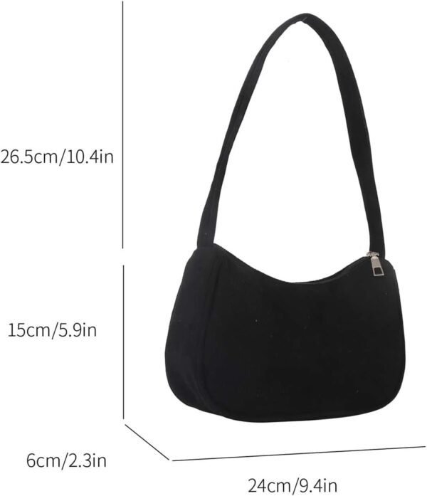 Women's Zipper Hobo Shoulder Bag Lightweight Top Handle Unde...