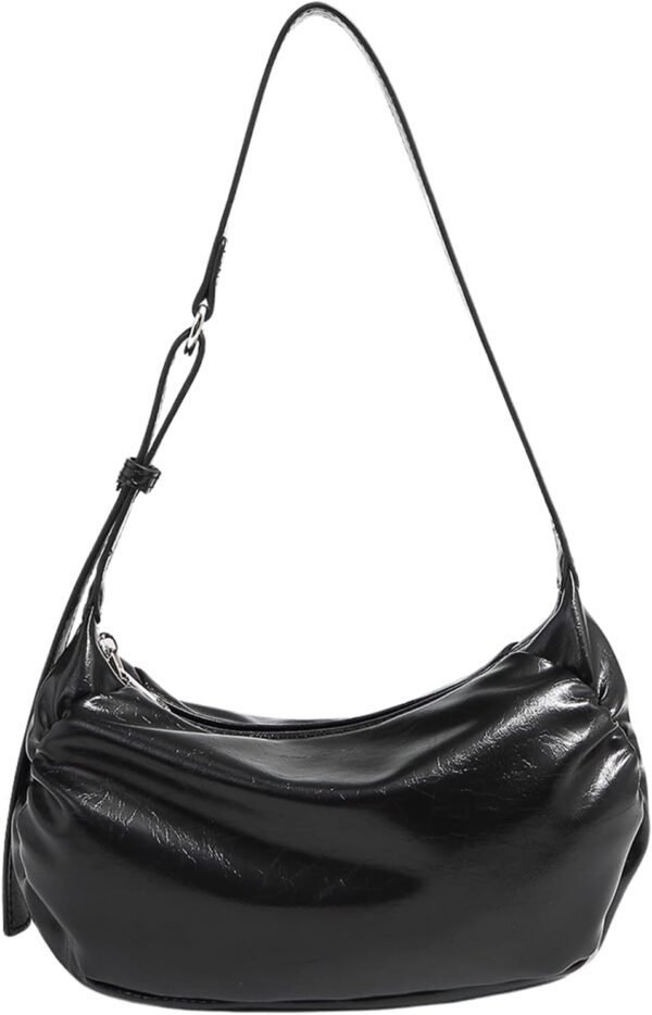 Women's Elegant Basic Shoulder Bag Zipper Lightweight Top Ha...