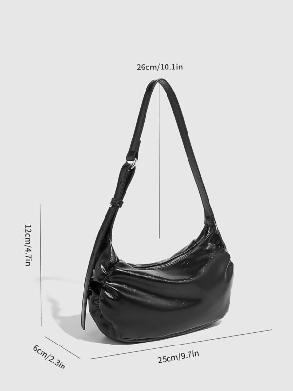 Women's Elegant Basic Shoulder Bag Zipper Lightweight Top Ha...