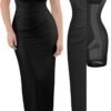 Popilush Formal Office Dresses for Women - Long Dress - Ruch...