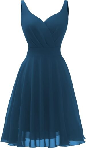 Dressever Summer Cocktail Dress V-Neck Adjustable Spaghetti ... Dressever Summer Cocktail Dress V-Neck Adjustable Spaghetti ...