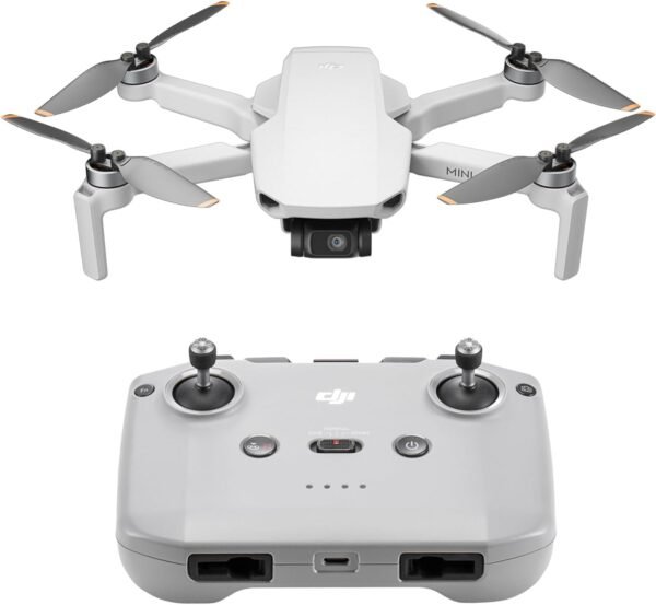 61DXODnzJXL._AC_SL1500_.jpg DJI Mini 4K Drone Quadcopter with Camera for Adults, Under 249 g, 3-Axis Gimbal Stabilization, 10km Video Transmission, Auto Return, Wind Resistance, 31-Min Flight Bundle with Deco Gear Accessories