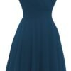 Dressever Summer Cocktail Dress V-Neck Adjustable Spaghetti ...
