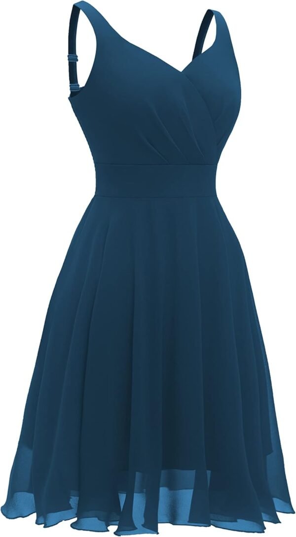 Dressever Summer Cocktail Dress V-Neck Adjustable Spaghetti ...