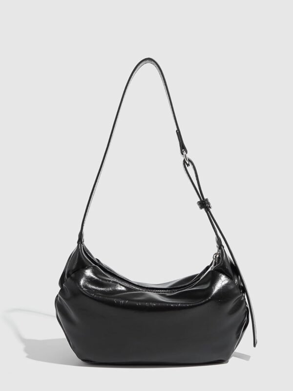 Women's Elegant Basic Shoulder Bag Zipper Lightweight Top Ha...