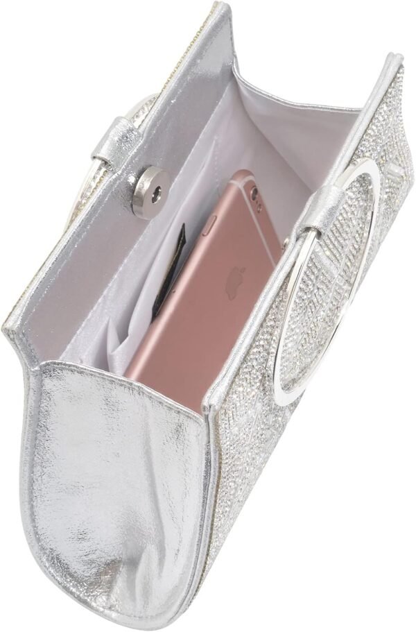 Crystal Clutch Purses Bride and Bridesmaid Handbag Elegant W...