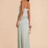 Women's Spaghetti Straps Bridesmaid Dresses Long with Slit C...
