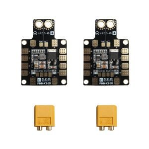Acxico 2 pcs Drone Power Distribution Board XT60 3-4S 9-18V Acxico 2 pcs Drone Power Distribution Board XT60 3-4S 9-18V 5V 12V Output PDB