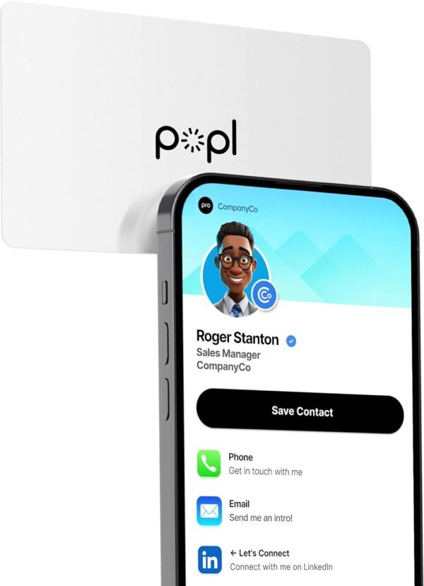 Popl Digital Business Card - Smart NFC Networking Card - Tap...