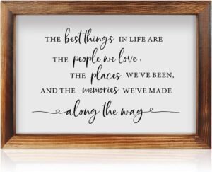 CHDITB The Best Things in Life Framed Wood Sign Plaque(16"×1... CHDITB The Best Things in Life Framed Wood Sign Plaque(16"×1...