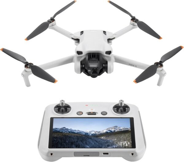 DJI Mini 3 (DJI RC), Lightweight 3x Mechanical Gimbal Drones DJI Mini 3 (DJI RC), Lightweight 3x Mechanical Gimbal Drones with Camera for Adults 4K, 38-min Flight Time, up to 32800ft (10km) Video Transmission, Vertical Shooting, GPS Auto Return Integrated