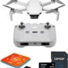 DJI Mini 4K, Drone with 4K UHD Camera for Adults, Under 249 g, 10km Video Transmission, Auto Return, Wind Resistance, 1 Battery for 31-Min Max Flight Time, Bundle with 64gb SD Card and Landing Pad