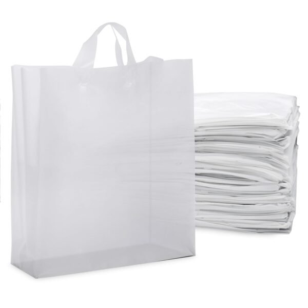 Prime Line Packaging Plastic Gift Bags with Handles, Clear T...