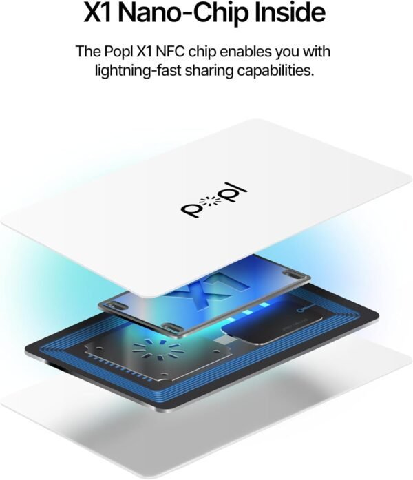 Popl Digital Business Card - Smart NFC Networking Card - Tap...