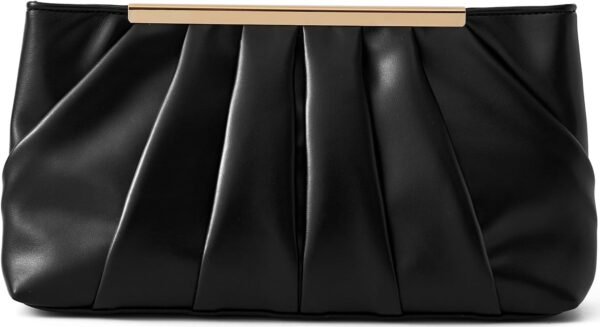 Clutch Purse Dressy Pleated Formal Evening Bag Simple Classy...