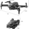 Mini Drone with Camera for Adults Beginner Kids, 1080P WiFi FPV, Foldable, 2 Batteries, One-Click Take Off/Landing, Altitude Hold Black
