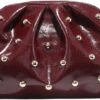 QWINEE Women's Elegant Studded Clutch Bag Magnet Ruched Bags...
