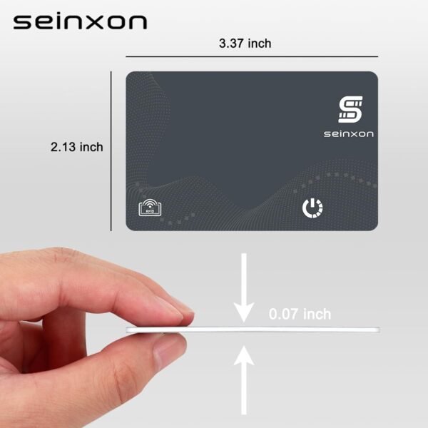 Rechargeable Wallet Tracker RFID Blocking Card IP68 Item Fin...