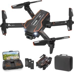 AVIALOGIC Mini Drone with Camera for Kids, Remote Control Helicopter Toys Gifts for Boys Girls, FPV RC Quadcopter with 1080P Live Video Camera, Gravity Control, 3 Batteries, Carrying Bag