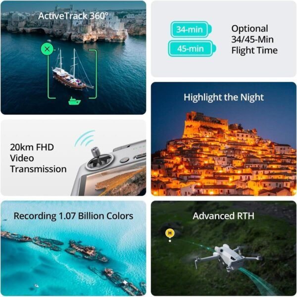 7148sPWukPL._AC_SL1200_.jpg DJI Mini 4 Pro (DJI RC 2), Folding Mini-Drone with 4K HDR Video Camera for Adults, Under 0.549 lbs/249 g, 34 Mins Flight Time, 20 km Max Video Transmission Distance, Omnidirectional Vision Sensing