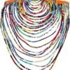 BAZINRICHE Women's Handmade Necklaces Ankara Kente Necklace ...