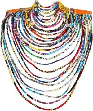 BAZINRICHE Women's Handmade Necklaces Ankara Kente Necklace ... BAZINRICHE Women's Handmade Necklaces Ankara Kente Necklace ...