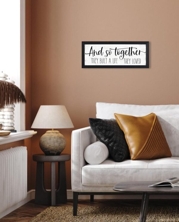 And So Together They Built a Life They Loved Sign Wall Decor...