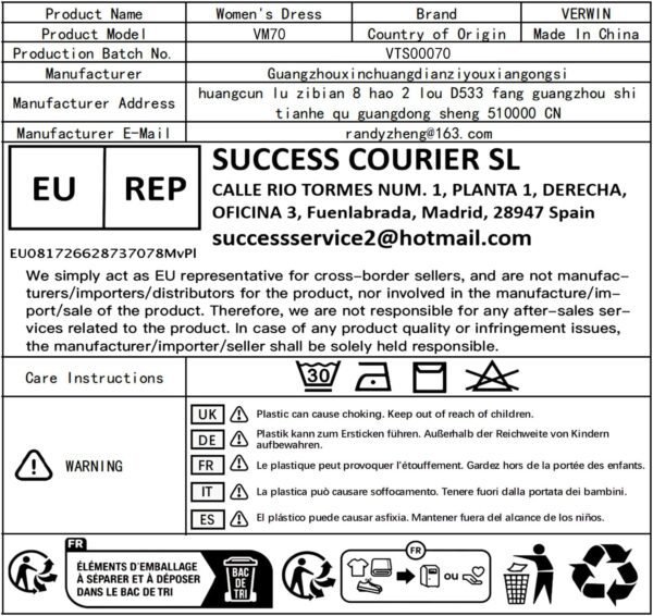 VERWIN Bodycon Dress for Woman Long Sleeve Knee-Length Ruffl...