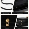 LAFESTIN Leather Shoulder Bag for Women with Adjustable Stra...