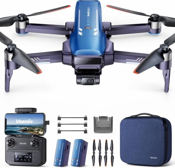 V11PRO Drone with 8K Camera for Adults, 3-Axis Gimbal Drones V11PRO Drone with 8K Camera for Adults, 3-Axis Gimbal Drones with 4K/30fps Video, 1/2 CMOS Sensor, 80min Flight Time with 2 Batteries, 6KM Video Transmission Quadcopter, Professional Drone