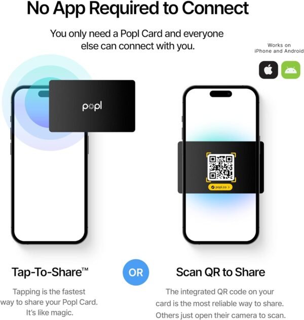 Popl Digital Business Card - Smart NFC Networking Card - Tap...