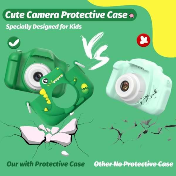 Upgrade Dinosaur Kids Camera, Christmas Birthday Gifts for G...
