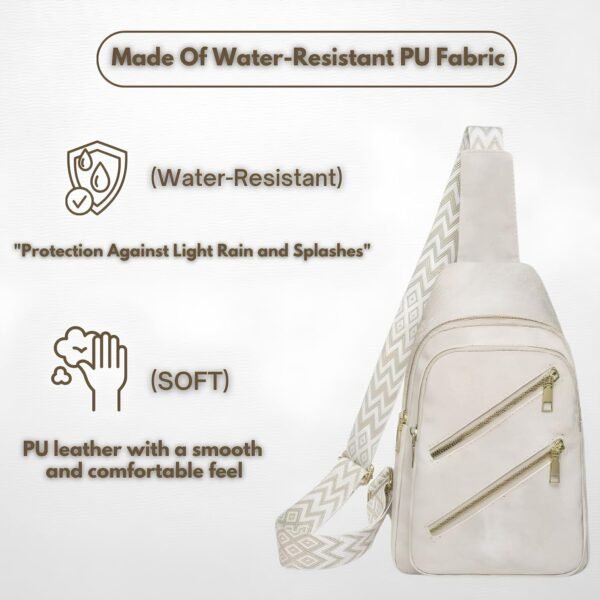 Elegant PU Leather Women's Crossbody Bag – Lightweight, Adju...