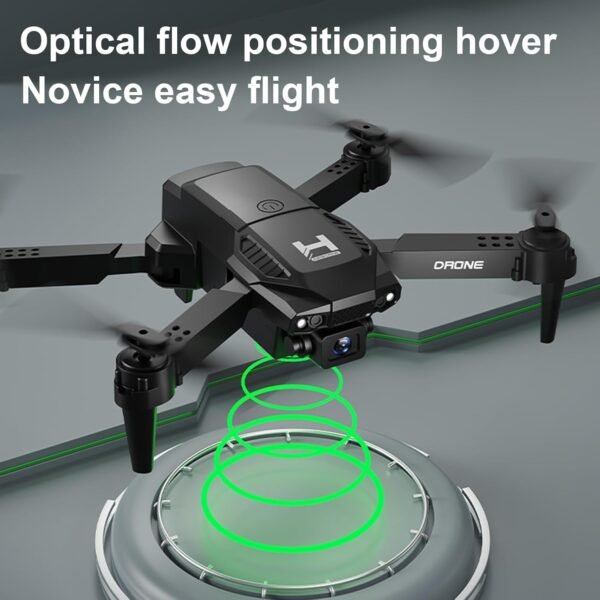 Mini Drone with Camera for Adults Beginner Kids, 1080P WiFi FPV, Foldable, 2 Batteries, One-Click Take Off/Landing, Altitude Hold Black