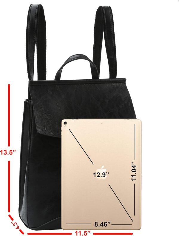 virago Fashion Convertible backpack Designer Vegan Leather T...