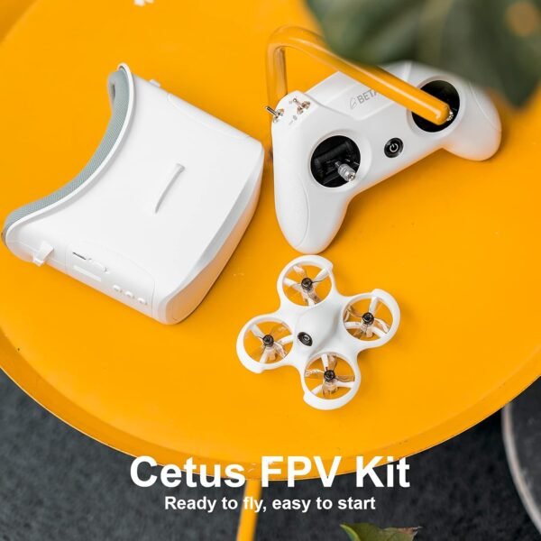 BETAFPV Cetus FPV RTF Drone Kit for Brushed Racing Drone, with LiteRadio 2 SE Transmitter VR02 FPV Goggles, Fly FPV Drone Kit for Beginners to Fly Faster Further