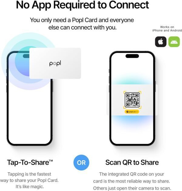 Popl Digital Business Card - Smart NFC Networking Card - Tap...