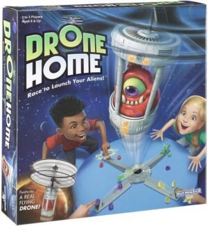 Drone Home — First Ever Game with a Real, Flying Drone — Great, Family Fun — for 2-4 Players — for Ages 8+